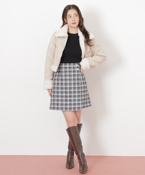 【美品】定価30,000円♡ジルスチュアート♡サイズM フェイクムートンコート JILL by JILL STUART（ジルバイジルスチュアート） ムートンコート