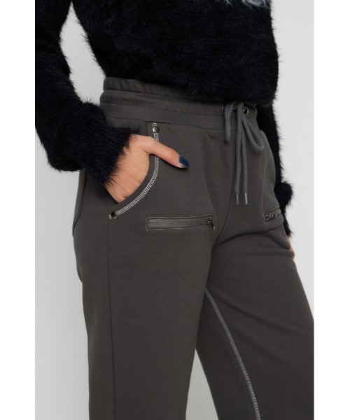 LAGUA GEM（ラグアジェム） スウェットパンツ ジャージ STITCH ZIP