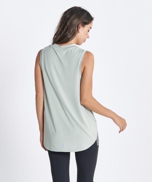 「ROXY」 ノースリーブトップス LARGE ホワイト レディース_画像6