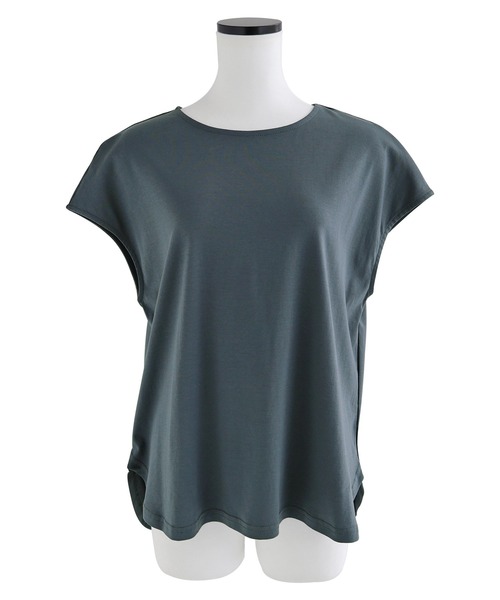 「evernavy」 「branshes」7分袖カットソー M ブラック レディース_画像2