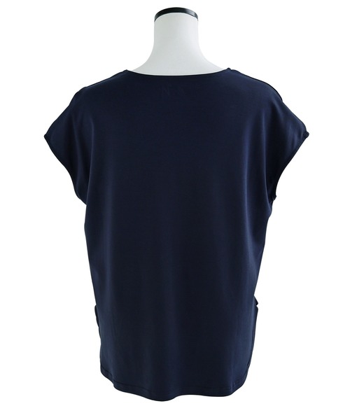 「evernavy」 「branshes」7分袖カットソー M ブラック レディース_画像6