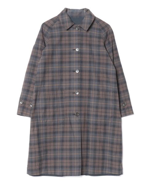 BEAMS BOY（ビームス ボーイ） チェック柄ステンカラーコート