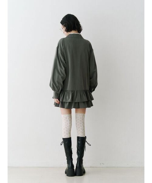 jouetie（ジュエティ） ワンピース ヘムフリルトレンチミニワンピース