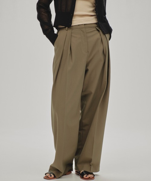 TODAYFUL」 パンツ 36inch オリーブ レディース