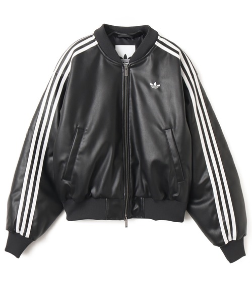 adidas（アディダス） コート アウター adidas W PLEATHER JKT