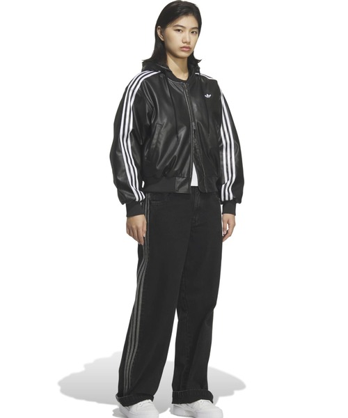 adidas（アディダス） コート アウター adidas W PLEATHER JKT