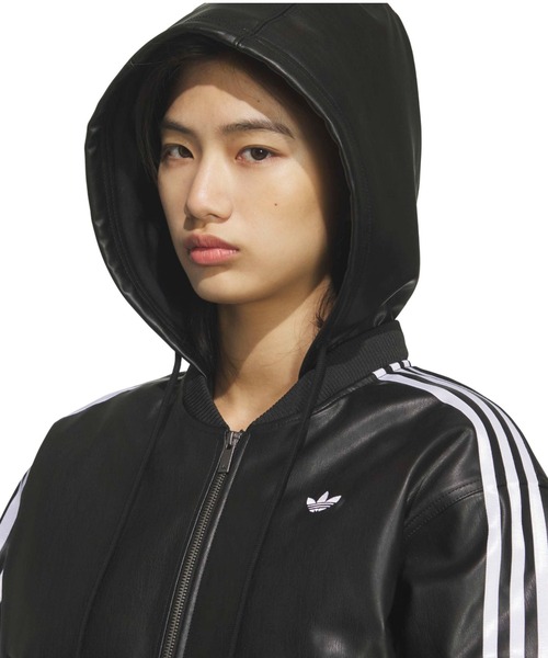 adidas（アディダス） コート アウター adidas W PLEATHER JKT