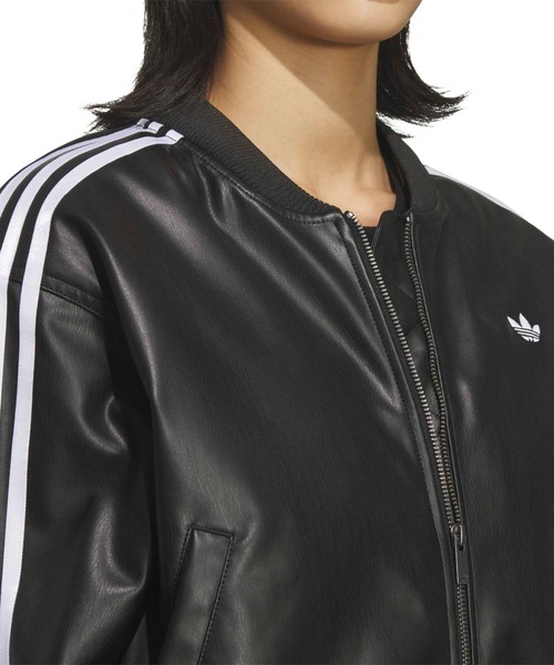 adidas（アディダス） コート アウター adidas W PLEATHER JKT