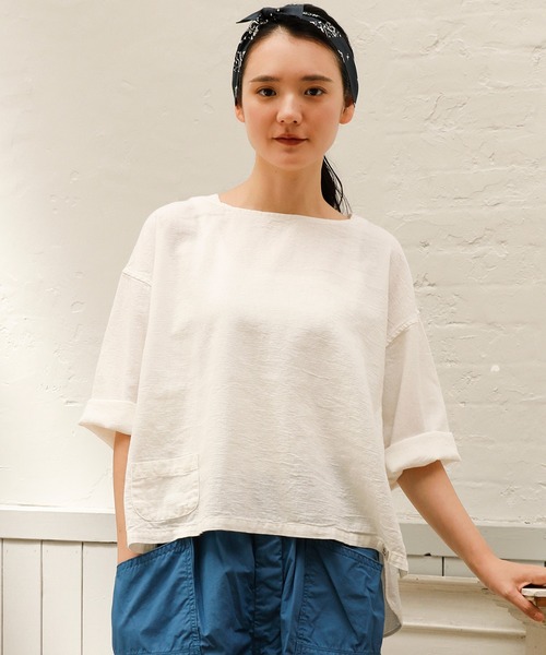Brocante ブラウス シャツ 「Brocante / ブロカント」 コットンパナマ 