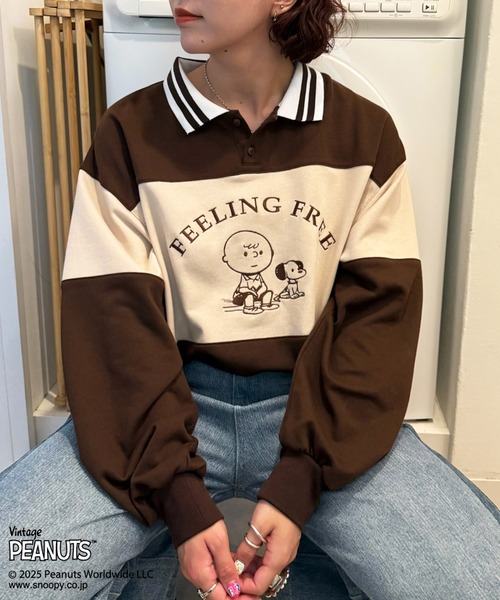 「DOUBLE NAME」 プルオーバーパーカー FREE レッド レディース_画像6