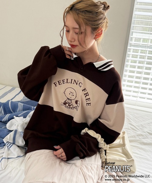 「DOUBLE NAME」 プルオーバーパーカー FREE レッド レディース_画像8