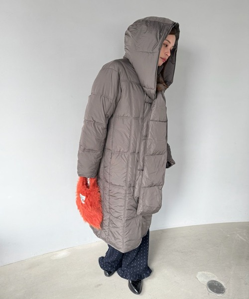 SANSeLF（サンセルフ） ダウンコート ダウンジャケット マフラー付き