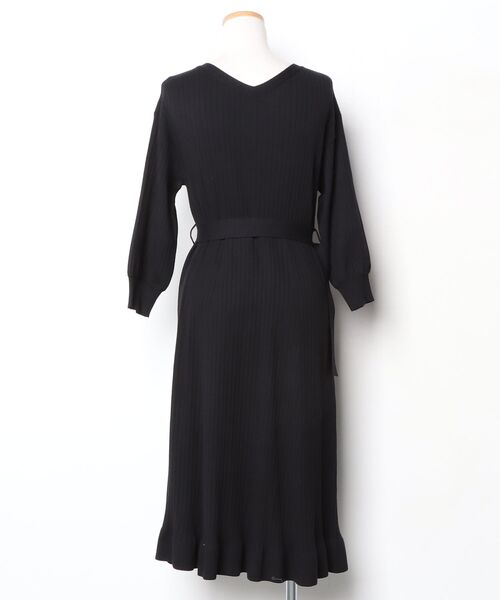 「31 Sons de mode」 ニットワンピース 36 ブラック レディース_画像2