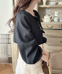 「Meiru」 長袖ブラウス LARGE グレー レディースの画像3