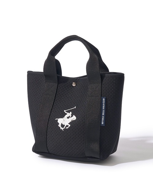 トートバッグ ミニ 「BEVERLY HILLS POLO CLUB / ビバリーヒルズポロクラブ」パンチングネオプレーンミニトートバッグ レディース メンズ | BEVERLY HILLS POLO CLUB