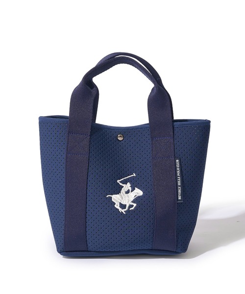 トートバッグ ミニ 「BEVERLY HILLS POLO CLUB / ビバリーヒルズポロクラブ」パンチングネオプレーンミニトートバッグ レディース メンズ | BEVERLY HILLS POLO CLUB | 06