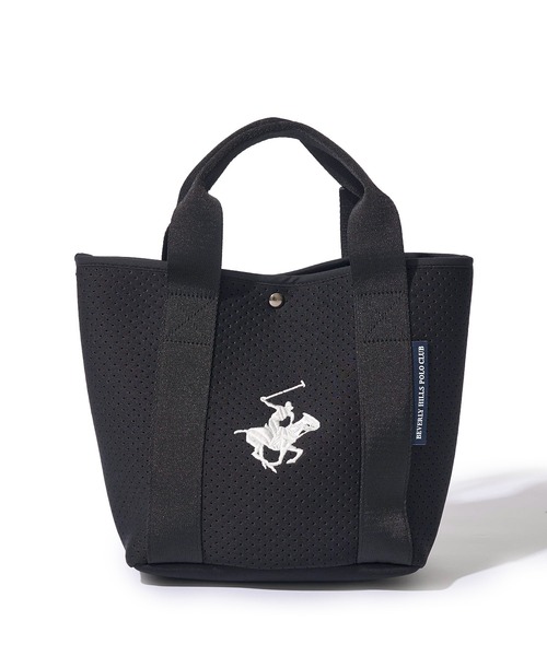 トートバッグ ミニ 「BEVERLY HILLS POLO CLUB / ビバリーヒルズポロクラブ」パンチングネオプレーンミニトートバッグ レディース メンズ | BEVERLY HILLS POLO CLUB | 04