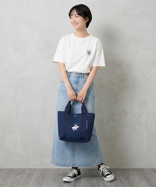 トートバッグ ミニ 「BEVERLY HILLS POLO CLUB / ビバリーヒルズポロクラブ」パンチングネオプレーンミニトートバッグ レディース メンズ | BEVERLY HILLS POLO CLUB | 16