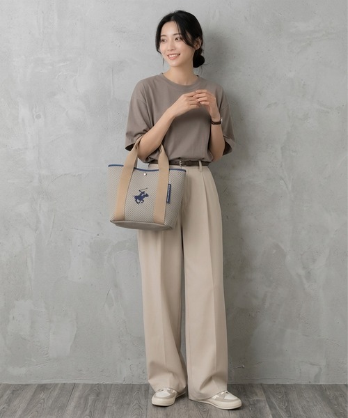 トートバッグ ミニ 「BEVERLY HILLS POLO CLUB / ビバリーヒルズポロクラブ」パンチングネオプレーンミニトートバッグ レディース メンズ | BEVERLY HILLS POLO CLUB | 15