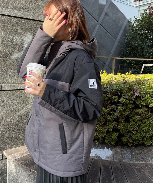 「KANGOL EXTRA COMFORT」 ブルゾン L チャコール レディース_画像9