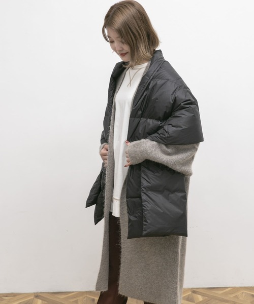 「UR Lab.」 ストール FREE カーキ レディース_画像3