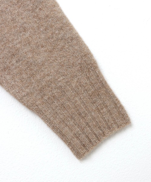 「andme」 「alma design」長袖ニット M グレイッシュベージュ レディース_画像9