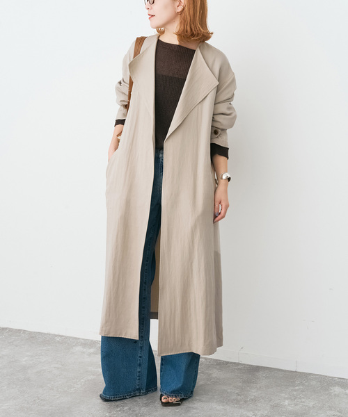 Spick＆Span（スピック アンド スパン） ノーカラーコート コート ノー