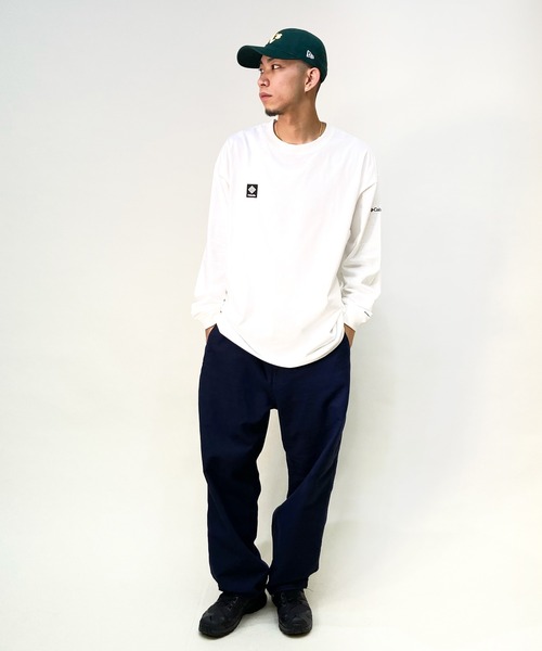 「Columbia」 長袖Tシャツ M ブラック×ブルー メンズ_画像8