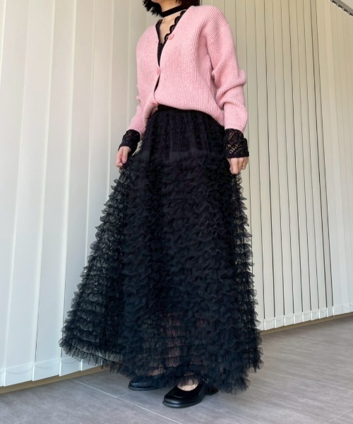 AMAIL（アマイル） カーディガン Ribbed Cardigan レディース