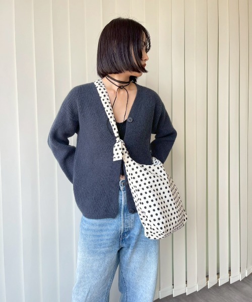 AMAIL（アマイル） カーディガン Ribbed Cardigan レディース