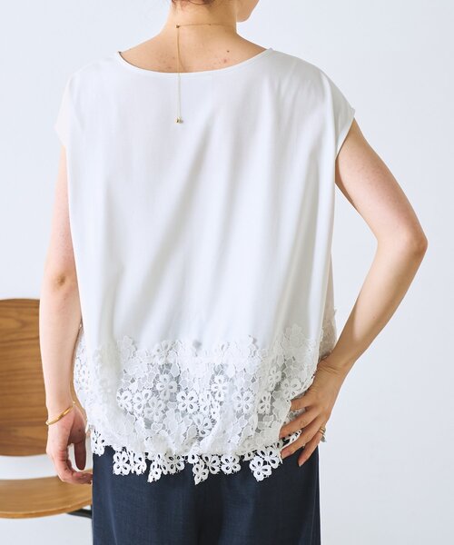 BEARDSLEY（ビアズリー） tシャツ 裾レースフレンチカットソー