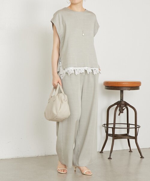 BEARDSLEY（ビアズリー） tシャツ 裾レースフレンチカットソー