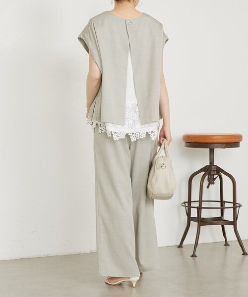 BEARDSLEY（ビアズリー） tシャツ 裾レースフレンチカットソー