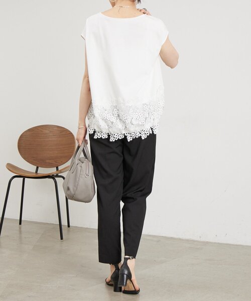 BEARDSLEY（ビアズリー） tシャツ 裾レースフレンチカットソー