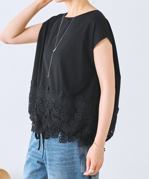 BEARDSLEY（ビアズリー） tシャツ 裾レースフレンチカットソー