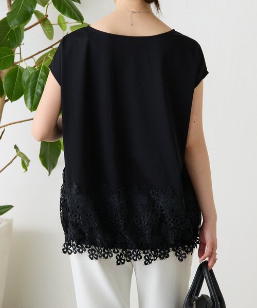 BEARDSLEY（ビアズリー） tシャツ 裾レースフレンチカットソー