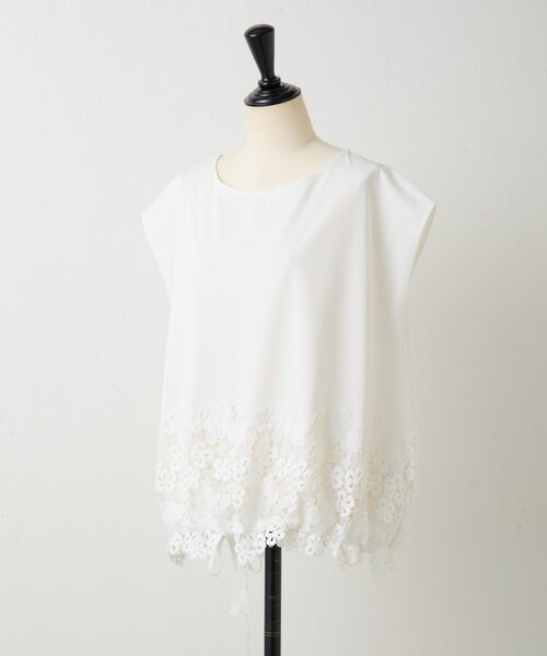 BEARDSLEY（ビアズリー） tシャツ 裾レースフレンチカットソー
