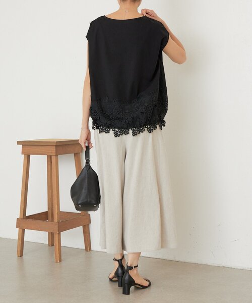 BEARDSLEY（ビアズリー） tシャツ 裾レースフレンチカットソー