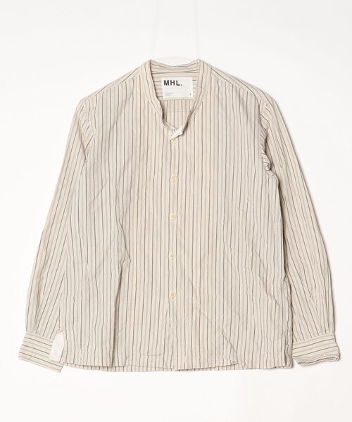 MHL.（エムエイチエル） 長袖シャツ SMALL ベージュ メンズ : ZOZOTOWN
