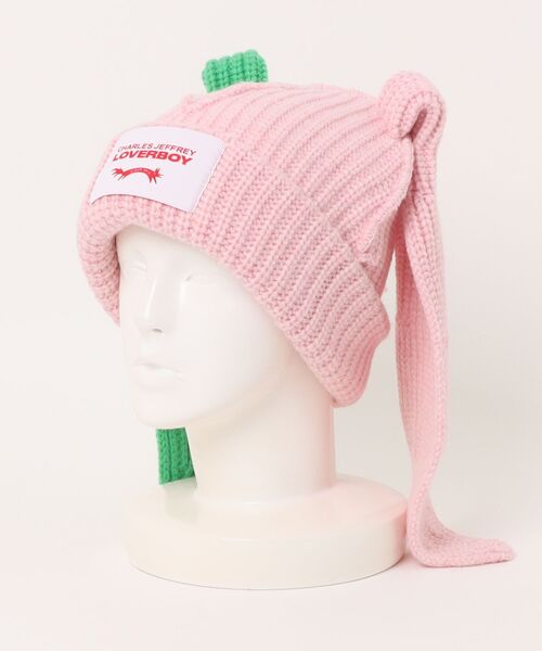 Charles Jeffrey LOVERBOY ニット帽 PINK【男女兼用】 CHARLES JEFFREY LOVERBOY - 【残り一点】Box Beanie | ACRMTSM ONLINE