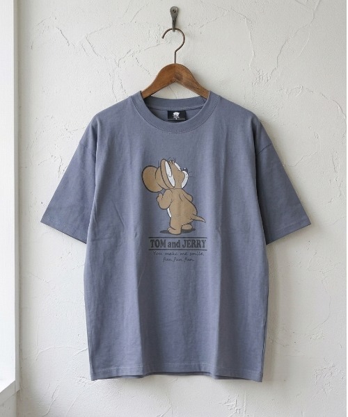 tシャツ 「TOM＆JERRY/トムとジェリー」USD加工プリント半袖T