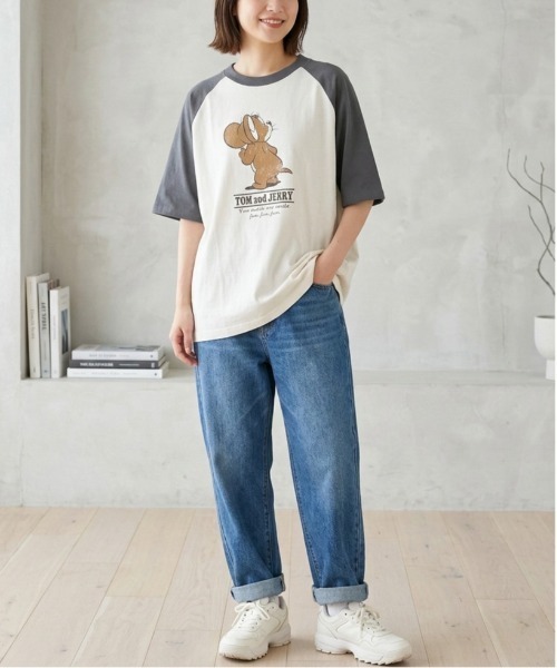 tシャツ 「TOM＆JERRY/トムとジェリー」USD加工プリント半袖T