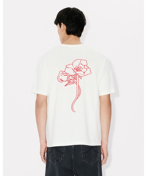 tシャツ 'KENZO Archive Rose' アウトライン Tシャツ イン コットン メンズの画像