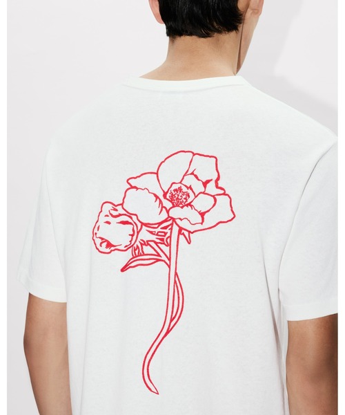 tシャツ 'KENZO Archive Rose' アウトライン Tシャツ イン コットン メンズの画像