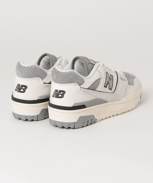 「New Balance」 ローカットスニーカー 22.5cm ホワイト×グレー メンズの画像