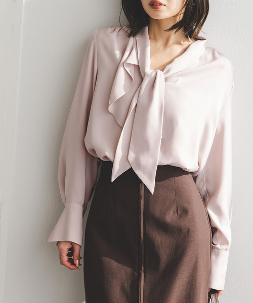 16ss♡S&S Noble ブラウス NOBLE（ノーブル） ブラウス シャツ 「WEB限定・追加2」ロイヤルサテン