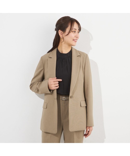 値下げ❗️【極美品】スーツセレクト　セットアップ　スーツ　モカベージュ　フォーマル SUIT SELECT セレモニースーツ セットアップ レディース : ZOZOTOWN
