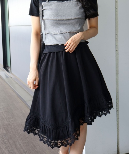 プランC アシンメトリーミディスカート SpRay（スプレイ） スカート アシメミディスカート : ZOZOTOWN Yahoo