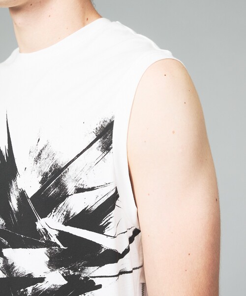 5351 POUR LES HOMMES tシャツ ジップ ノースリーブTシャツ メンズ 