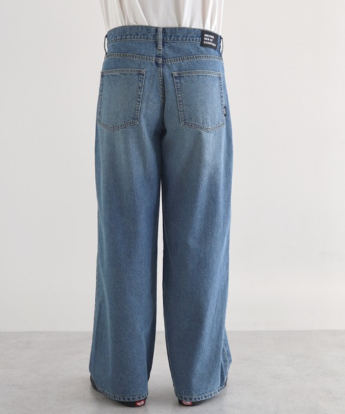 「ANME」 デニムパンツ L オフホワイト レディース_画像5